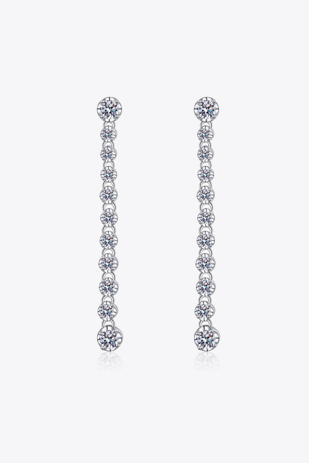 1.18 Carat Moissanite Long Earrings - Premium from Momma Done Gone Crafty- Just $123.99! Shop now at Momma Done Gone Crafty