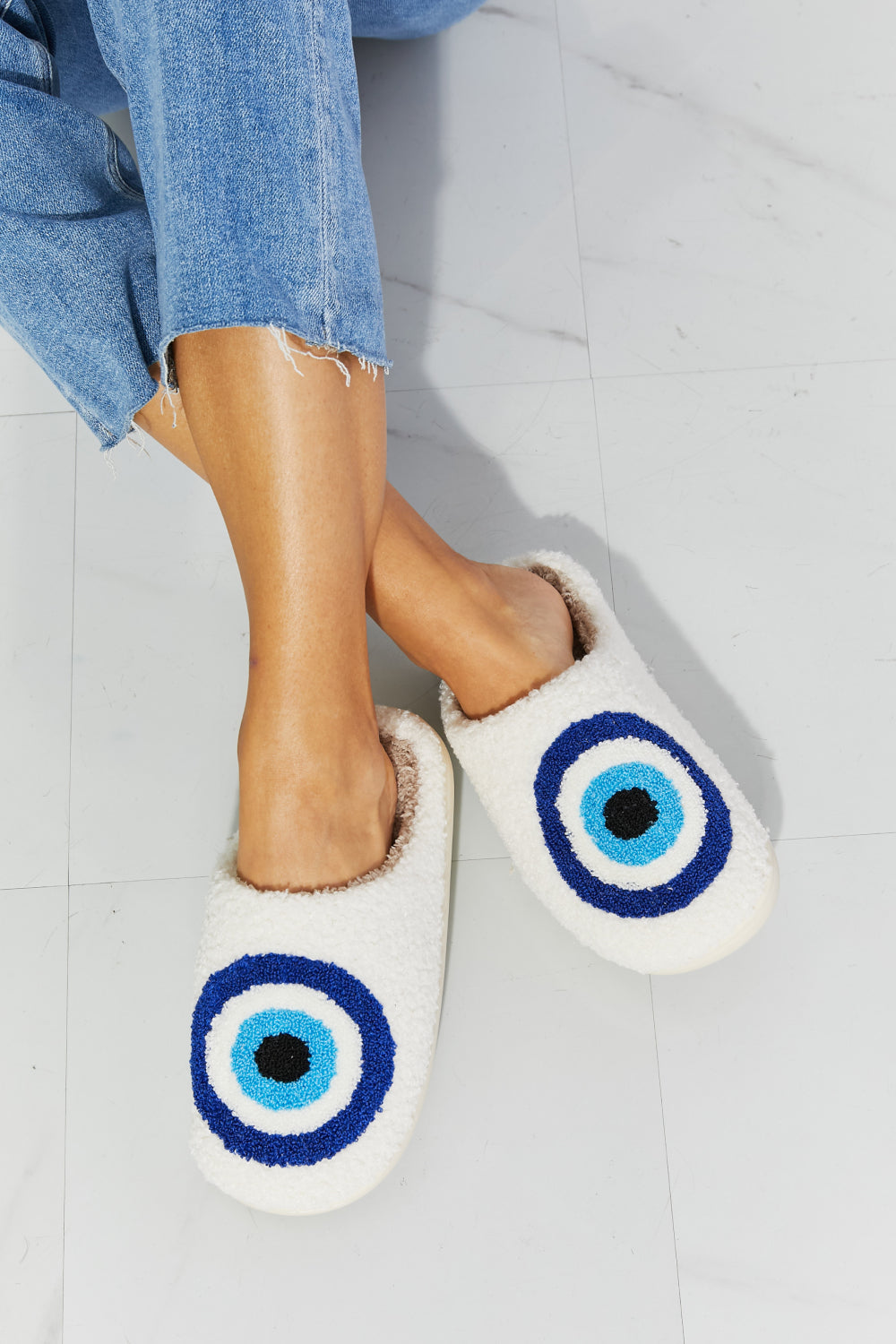 MMShoes Eye Plush Slipper - Premium from Momma Done Gone Crafty- Just $26.99! Shop now at Momma Done Gone Crafty
