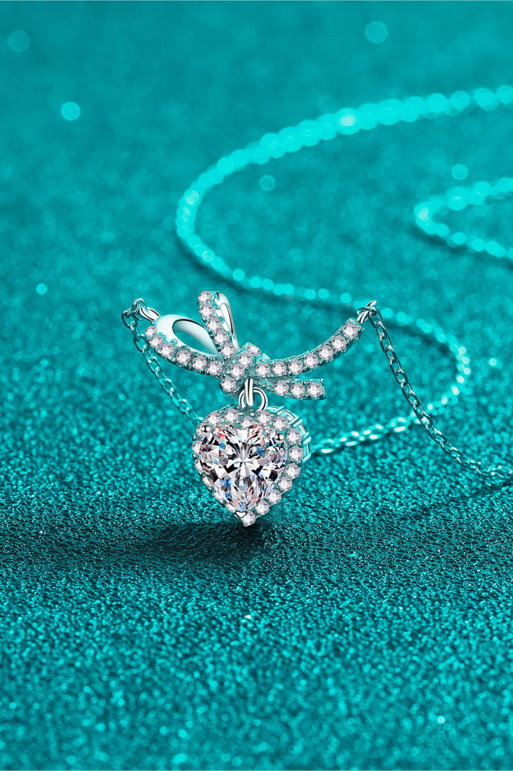 1 Carat Moissanite Heart Pendant Necklace - Premium from Momma Done Gone Crafty- Just $92.99! Shop now at Momma Done Gone Crafty