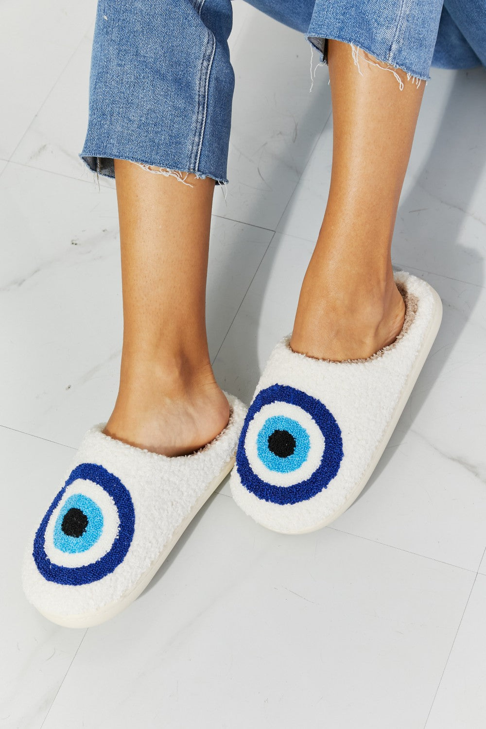 MMShoes Eye Plush Slipper - Premium from Momma Done Gone Crafty- Just $26.99! Shop now at Momma Done Gone Crafty