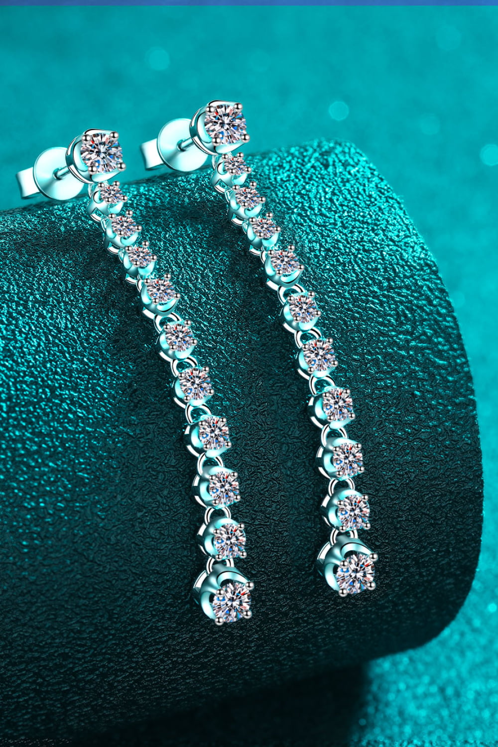 1.18 Carat Moissanite Long Earrings - Premium from Momma Done Gone Crafty- Just $123.99! Shop now at Momma Done Gone Crafty