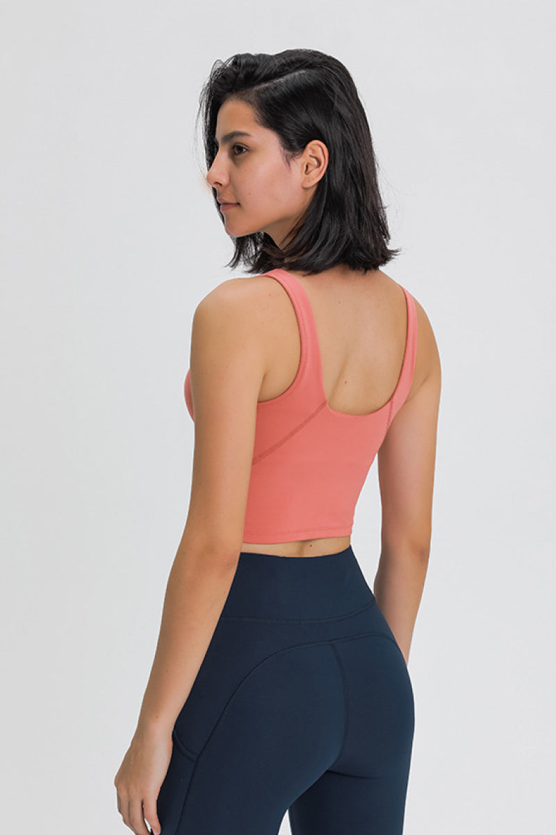 Scoop Back Sports Bra - Premium from Momma Done Gone Crafty- Just $24.99! Shop now at Momma Done Gone Crafty