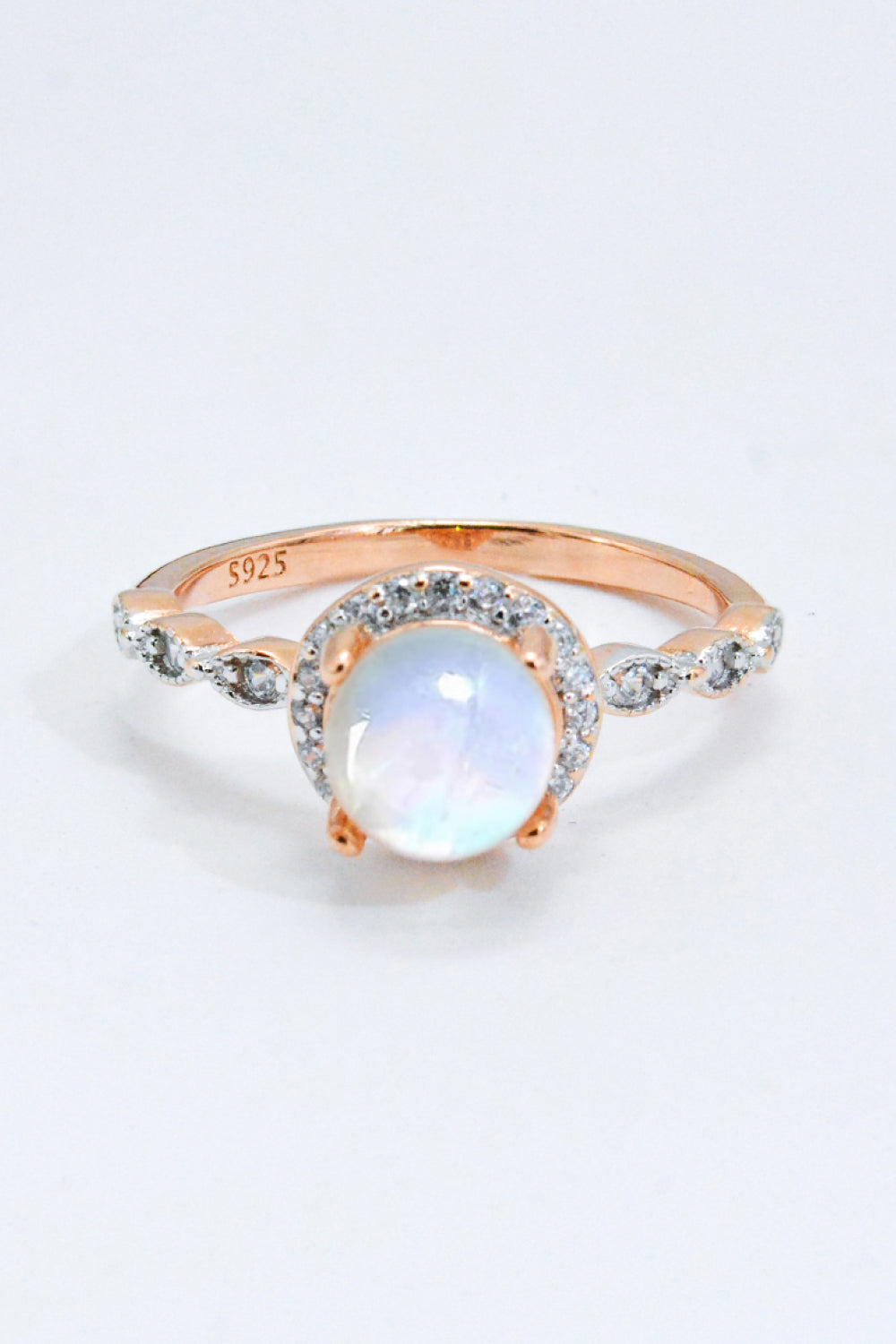 Round Moonstone Ring - Premium from Momma Done Gone Crafty- Just $42.99! Shop now at Momma Done Gone Crafty