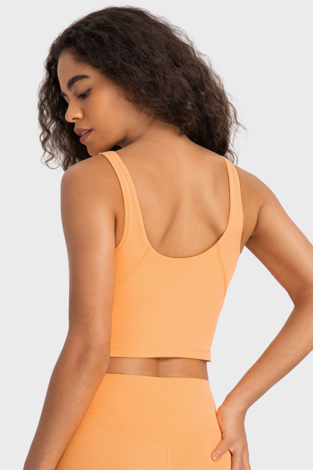 Deep V-Neck Crop Sports Bra - Premium from Momma Done Gone Crafty- Just $25.99! Shop now at Momma Done Gone Crafty