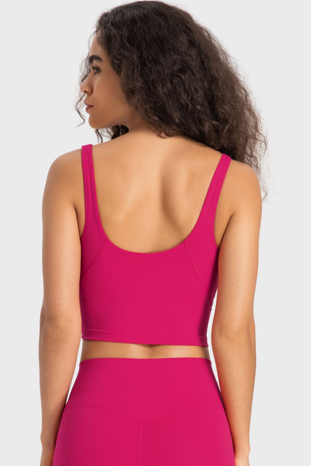Deep V-Neck Crop Sports Bra - Premium from Momma Done Gone Crafty- Just $25.99! Shop now at Momma Done Gone Crafty