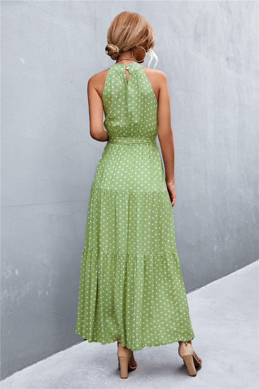 Printed Sleeveless Tie Waist Maxi Dress - Premium from Momma Done Gone Crafty- Just $45.99! Shop now at Momma Done Gone Crafty