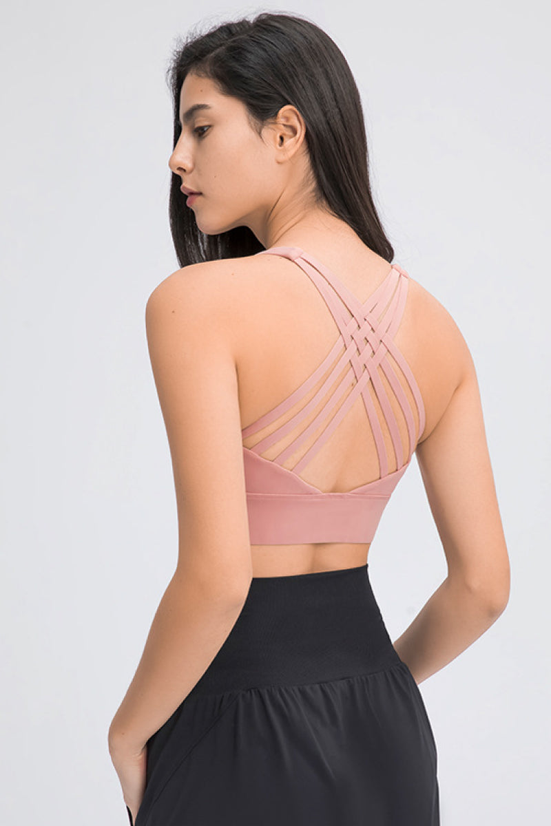 Eight Strap Sports Bra - Premium from Momma Done Gone Crafty- Just $28.99! Shop now at Momma Done Gone Crafty
