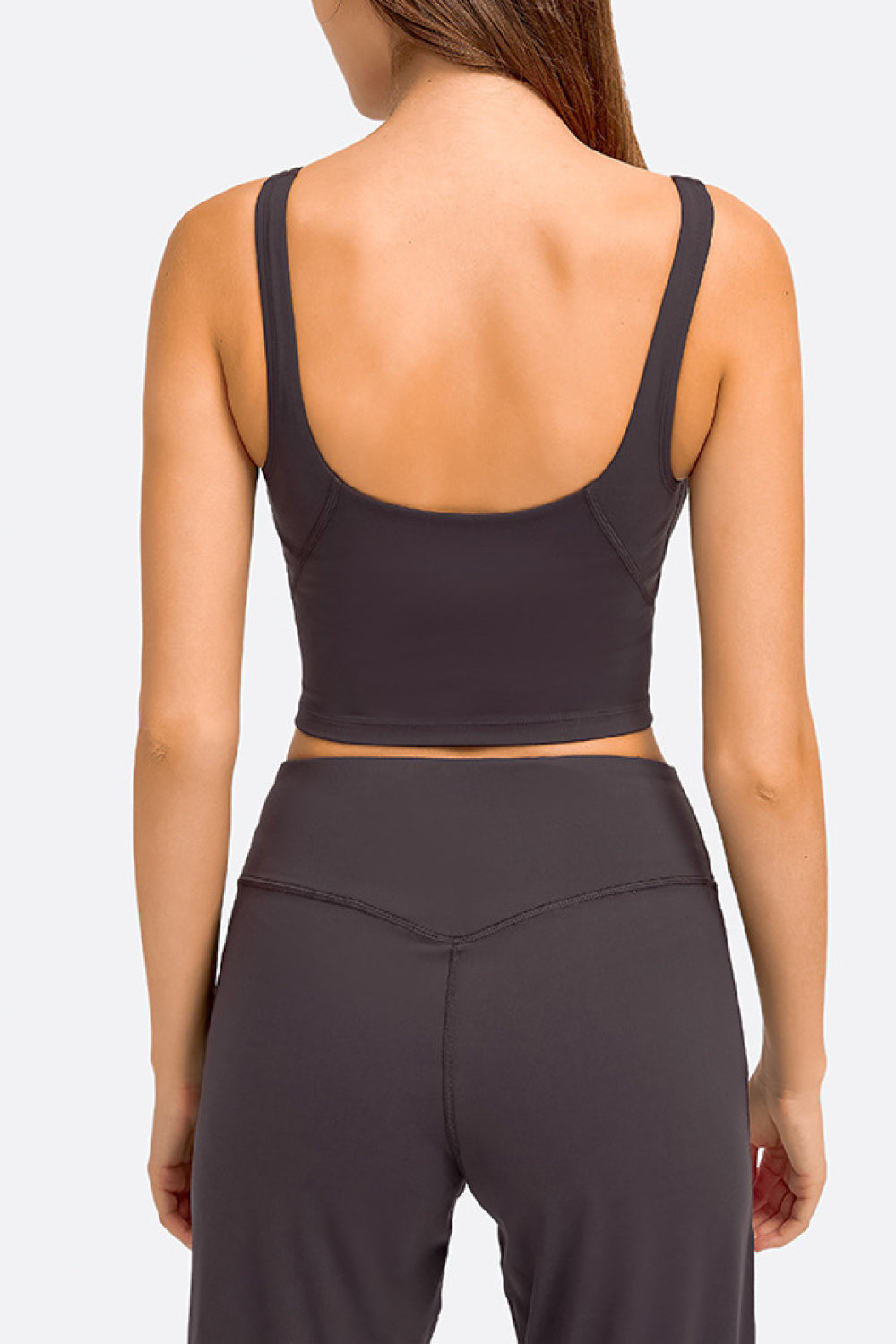 Deep V-Neck Crop Sports Bra - Premium from Momma Done Gone Crafty- Just $25.99! Shop now at Momma Done Gone Crafty