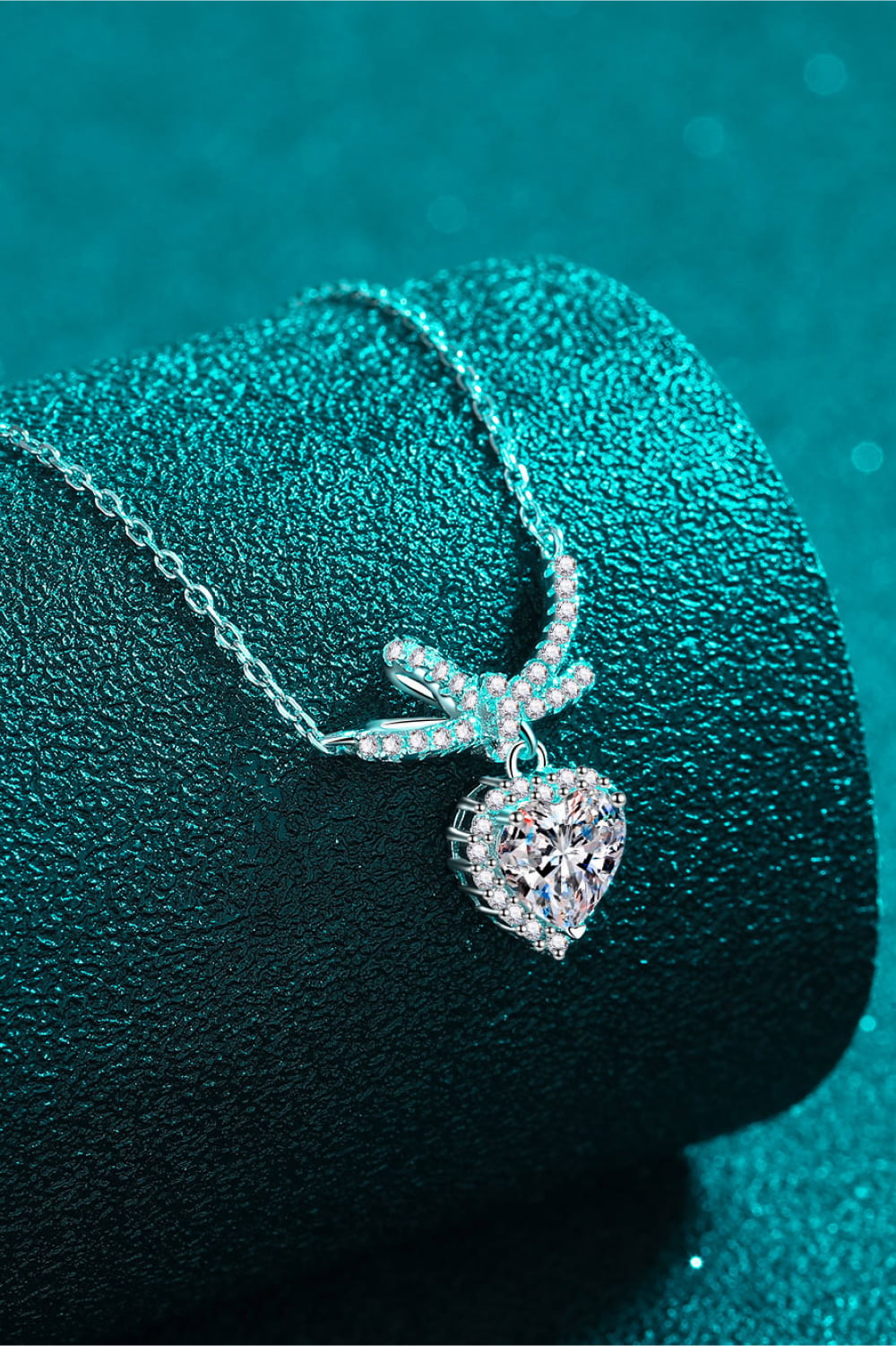 1 Carat Moissanite Heart Pendant Necklace - Premium from Momma Done Gone Crafty- Just $92.99! Shop now at Momma Done Gone Crafty