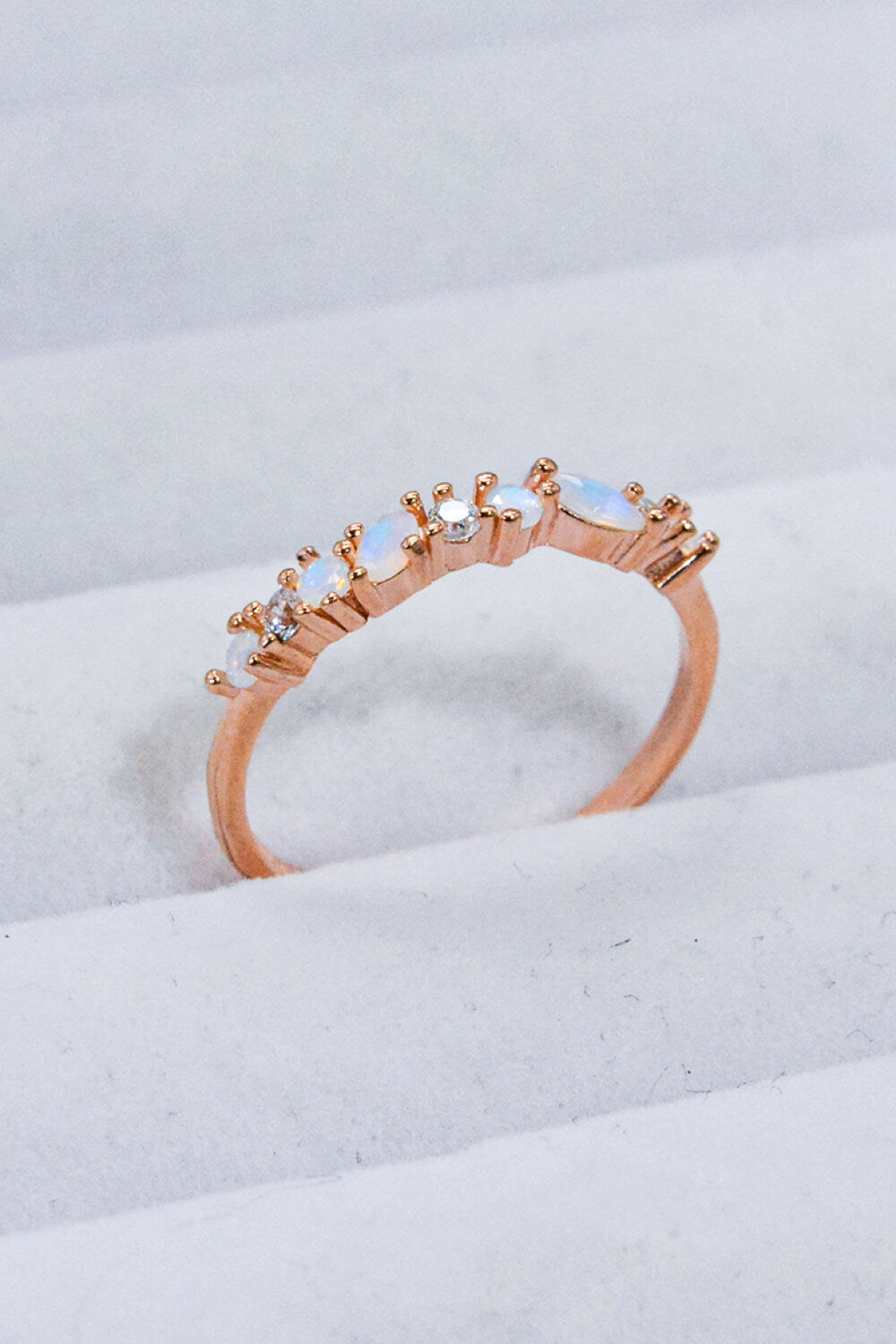 Moonstone and Zircon Decor Ring - Premium from Momma Done Gone Crafty- Just $40.99! Shop now at Momma Done Gone Crafty