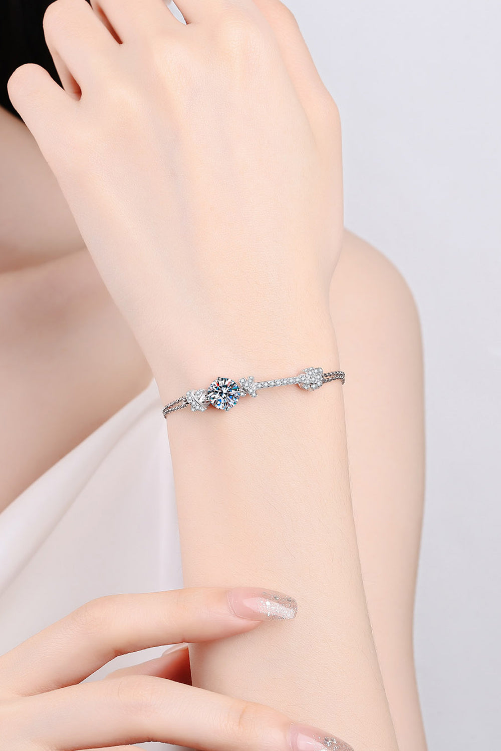 2 Carat Moissanite 925 Sterling Silver Bracelet - Premium from Momma Done Gone Crafty- Just $109.99! Shop now at Momma Done Gone Crafty