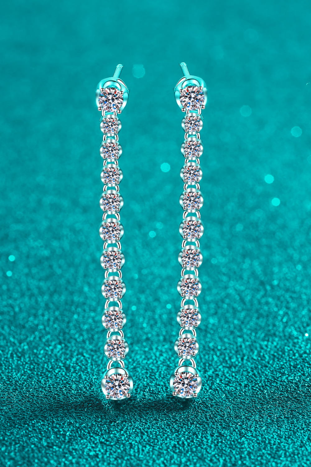 1.18 Carat Moissanite Long Earrings - Premium from Momma Done Gone Crafty- Just $123.99! Shop now at Momma Done Gone Crafty
