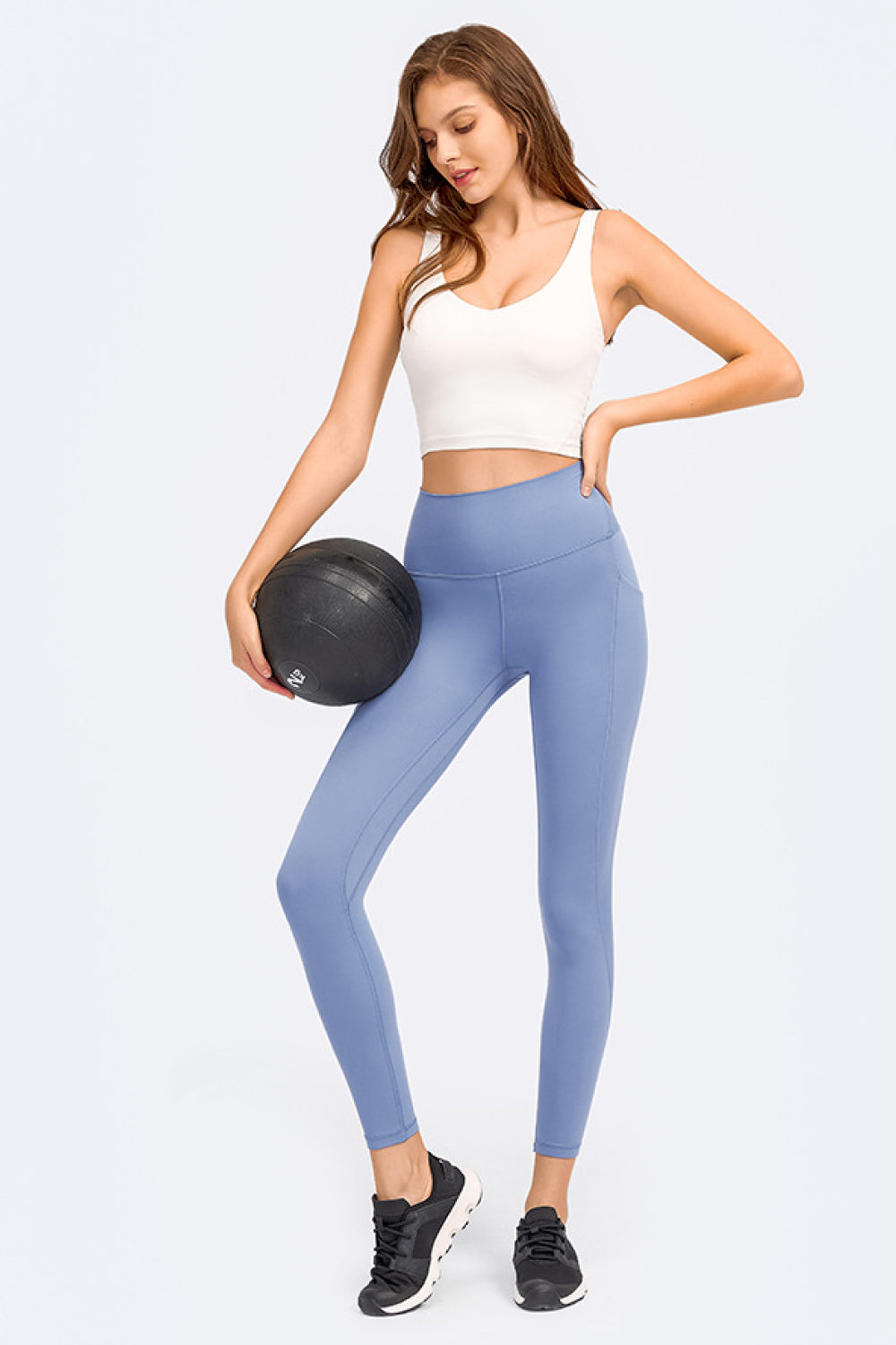 Deep V-Neck Crop Sports Bra - Premium from Momma Done Gone Crafty- Just $29.99! Shop now at Momma Done Gone Crafty
