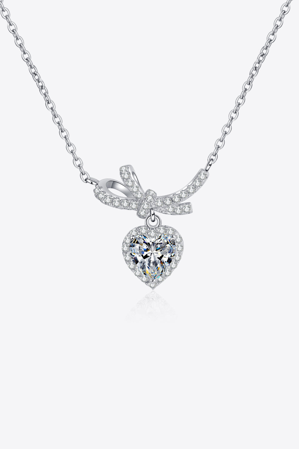 1 Carat Moissanite Heart Pendant Necklace - Premium from Momma Done Gone Crafty- Just $92.99! Shop now at Momma Done Gone Crafty
