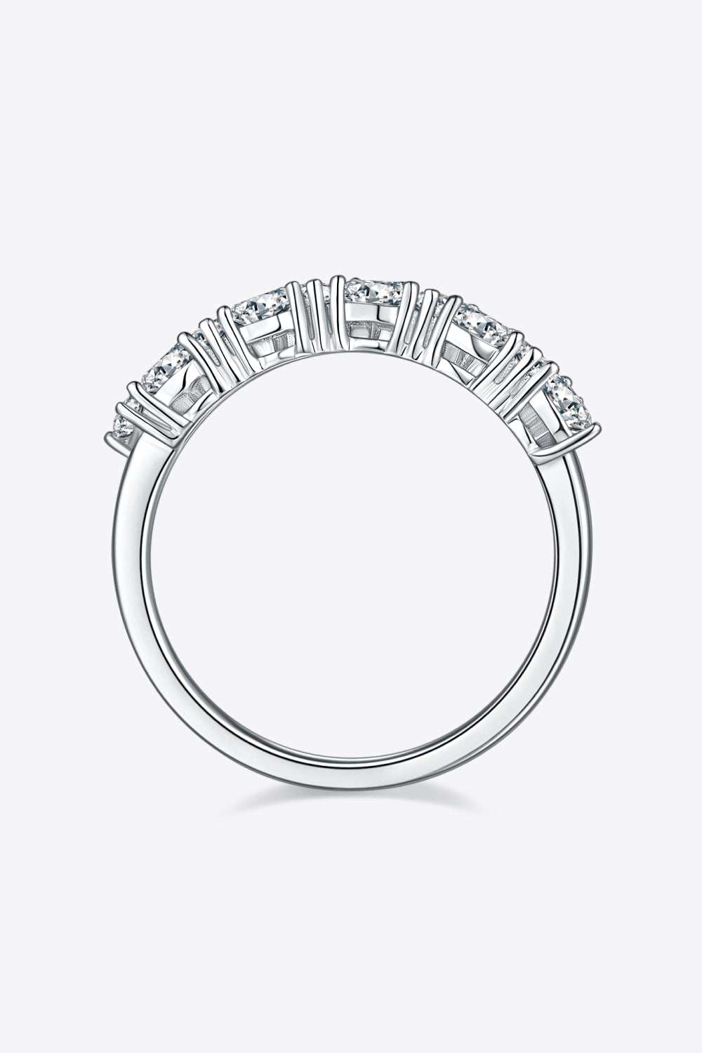 1 Carat Moissanite 925 Sterling Silver Half-Eternity Ring - Premium from Momma Done Gone Crafty- Just $109.99! Shop now at Momma Done Gone Crafty