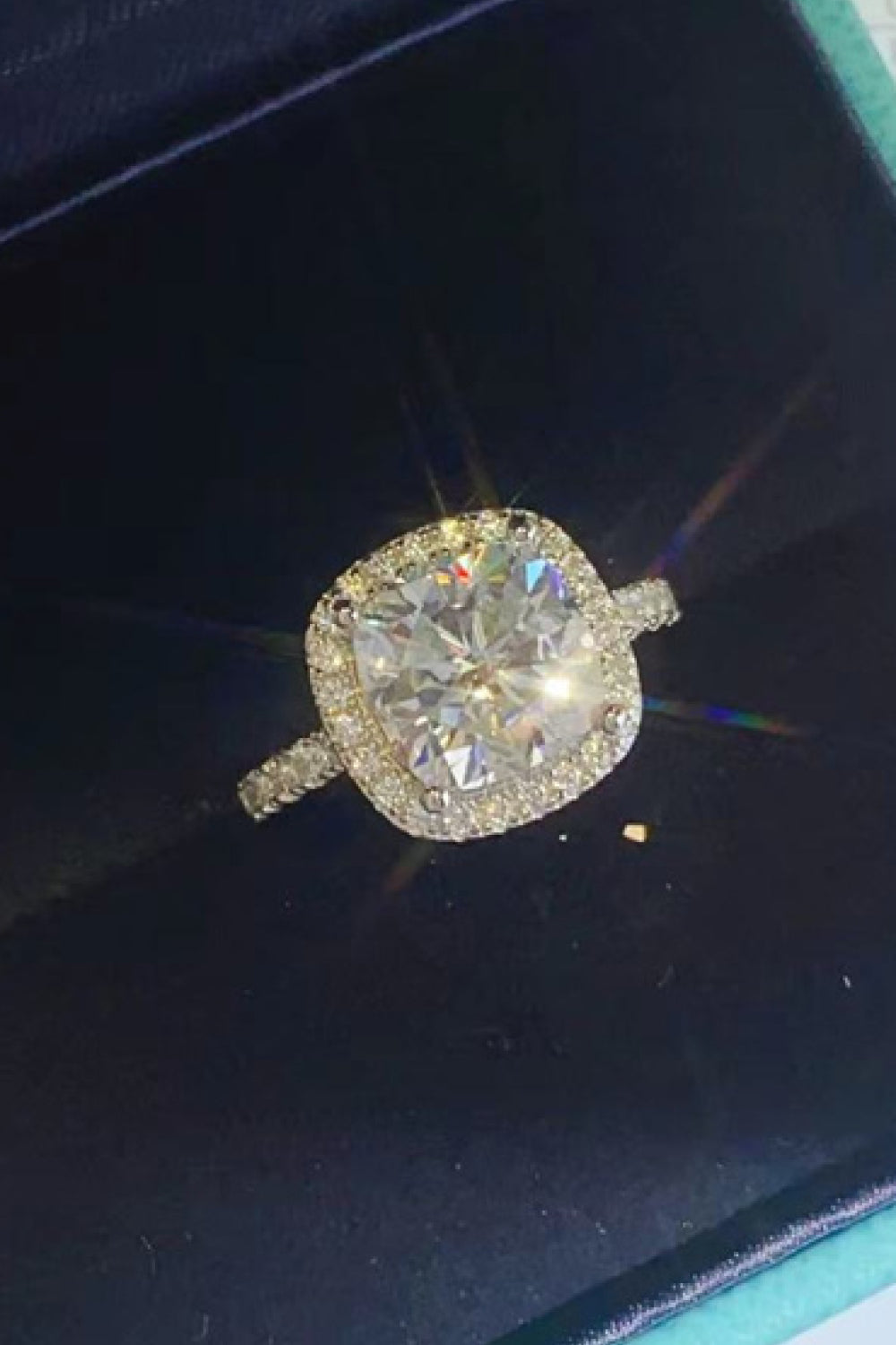 3 Carat Moissanite 925 Sterling Silver Square Ring - Premium from Momma Done Gone Crafty- Just $243.99! Shop now at Momma Done Gone Crafty