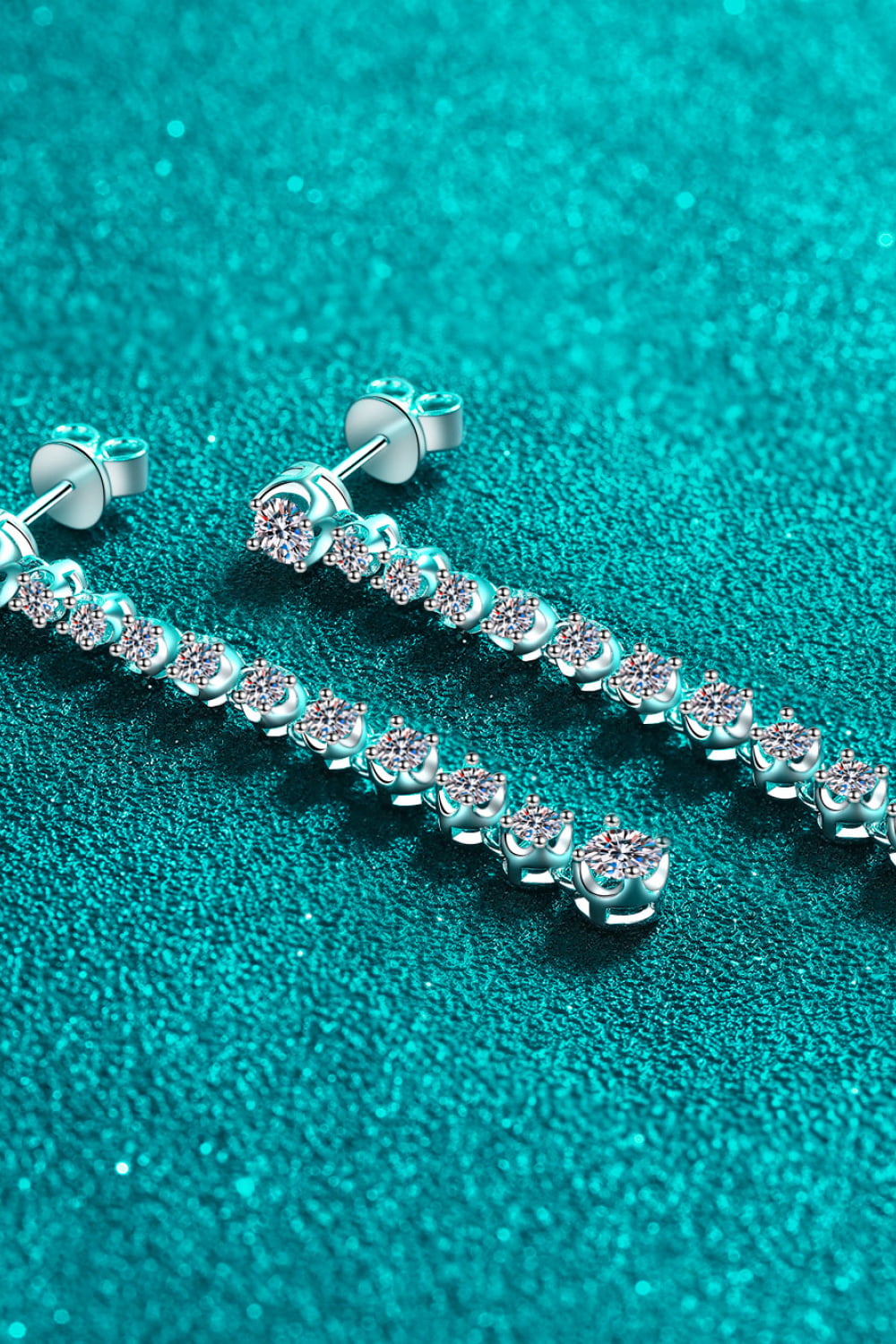 1.18 Carat Moissanite Long Earrings - Premium from Momma Done Gone Crafty- Just $123.99! Shop now at Momma Done Gone Crafty