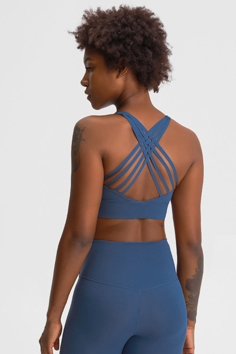 Eight Strap Sports Bra - Premium from Momma Done Gone Crafty- Just $28.99! Shop now at Momma Done Gone Crafty