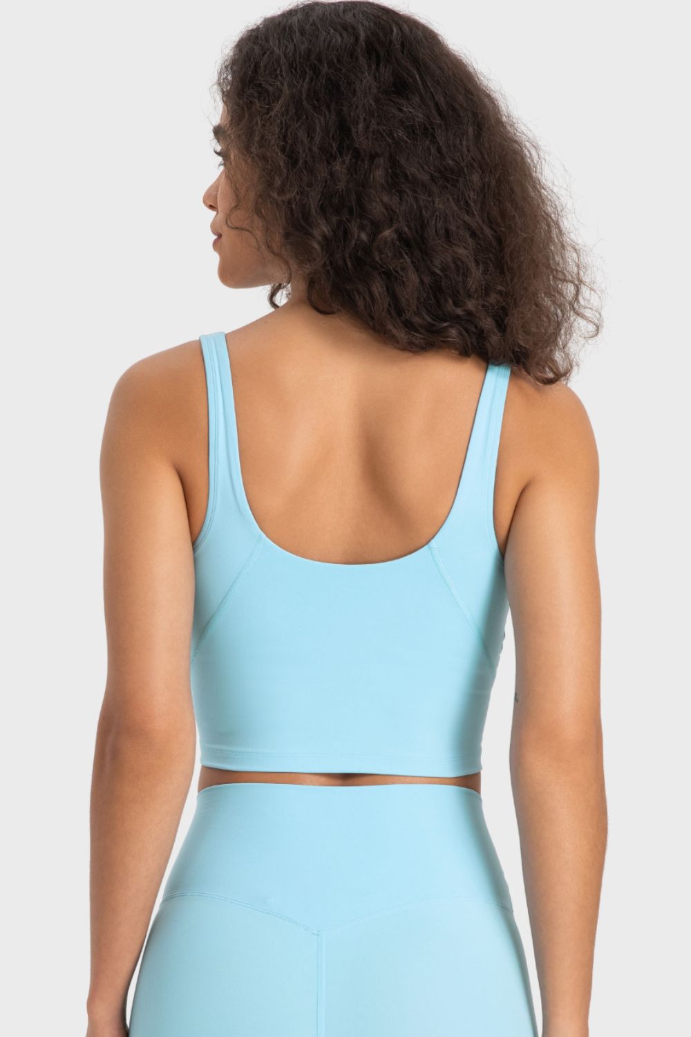 Deep V-Neck Crop Sports Bra - Premium from Momma Done Gone Crafty- Just $25.99! Shop now at Momma Done Gone Crafty