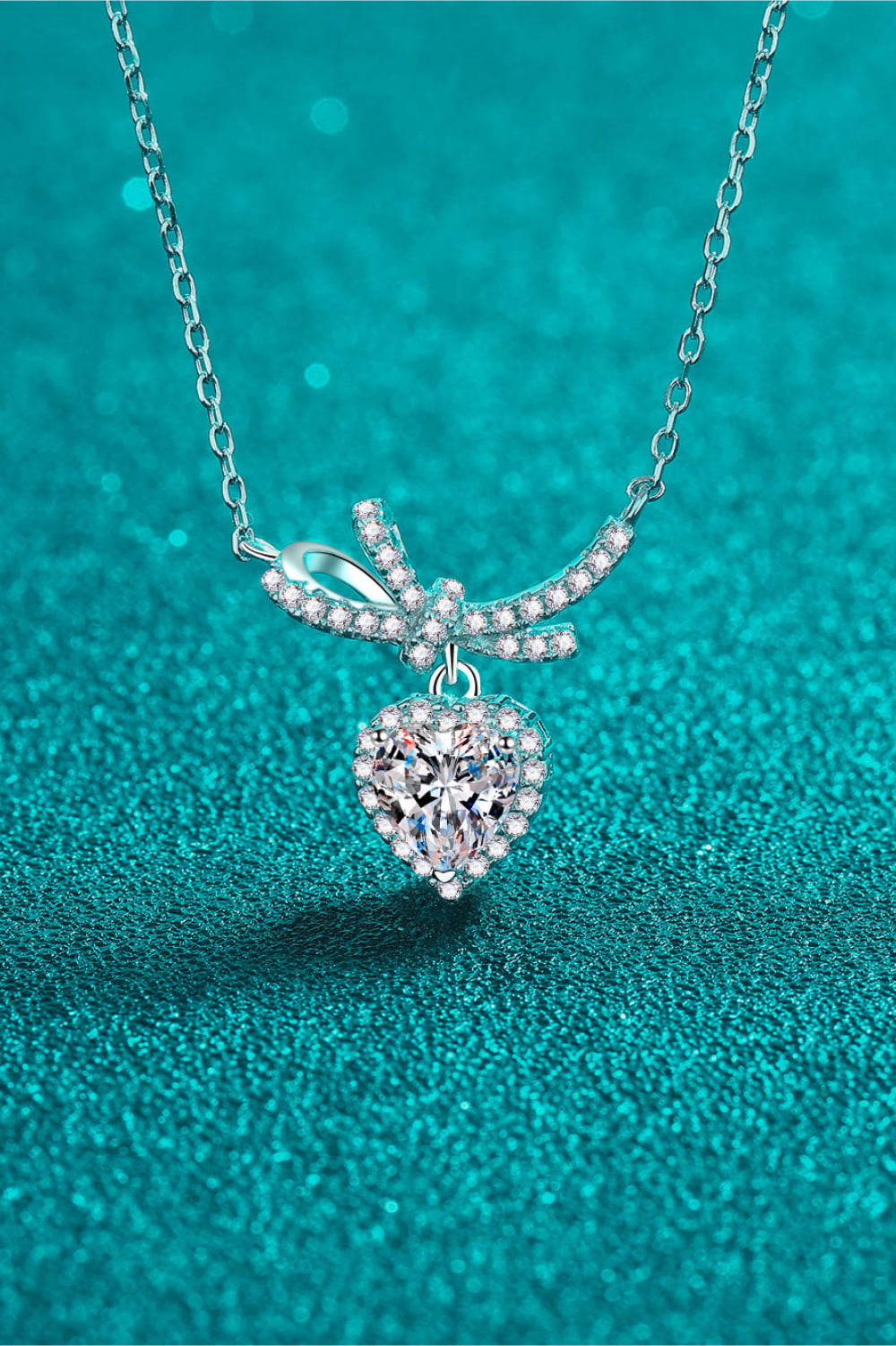 1 Carat Moissanite Heart Pendant Necklace - Premium from Momma Done Gone Crafty- Just $92.99! Shop now at Momma Done Gone Crafty