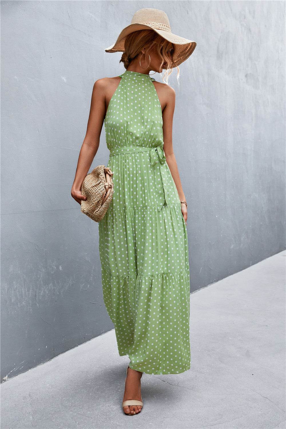 Printed Sleeveless Tie Waist Maxi Dress - Premium from Momma Done Gone Crafty- Just $45.99! Shop now at Momma Done Gone Crafty