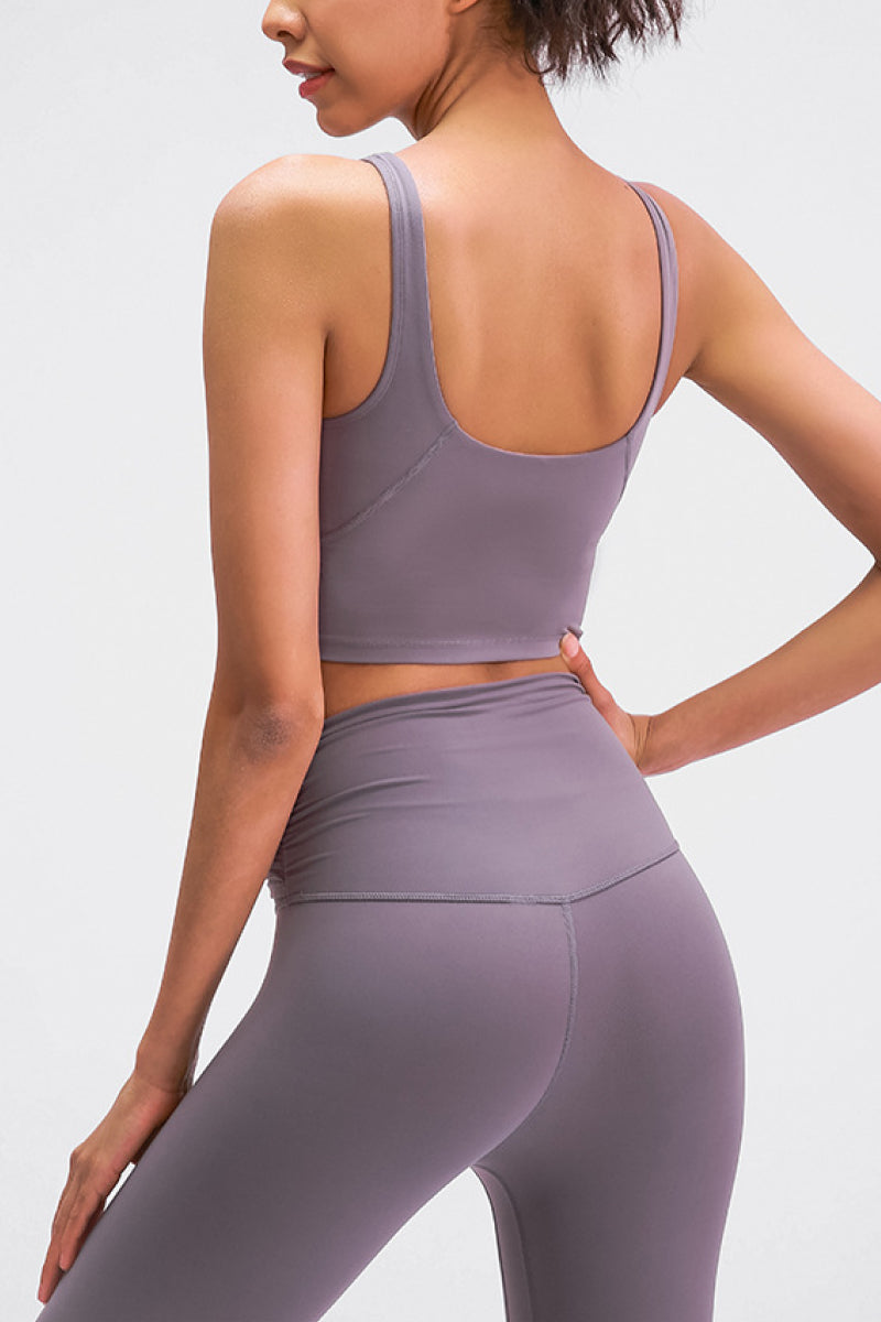 Scoop Back Sports Bra - Premium from Momma Done Gone Crafty- Just $24.99! Shop now at Momma Done Gone Crafty