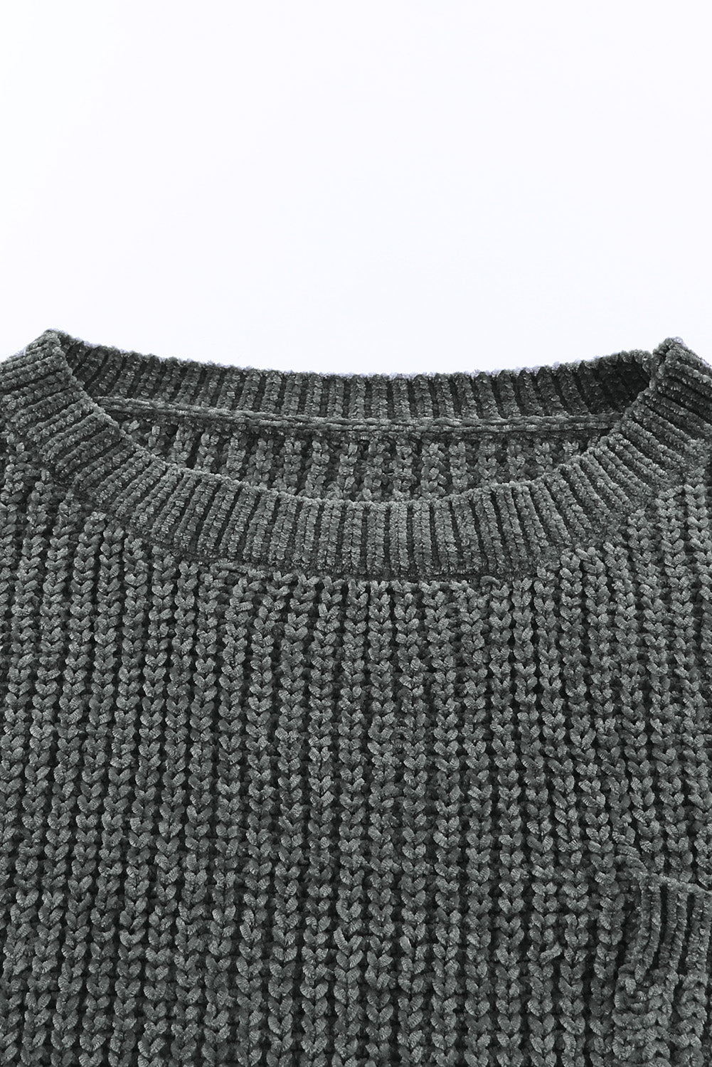 Gray Ripped Raw Hem Chunky Pullover Sweater - Premium Tops from Momma Done Gone Crafty- Just $52.99! Shop now at Momma Done Gone Crafty