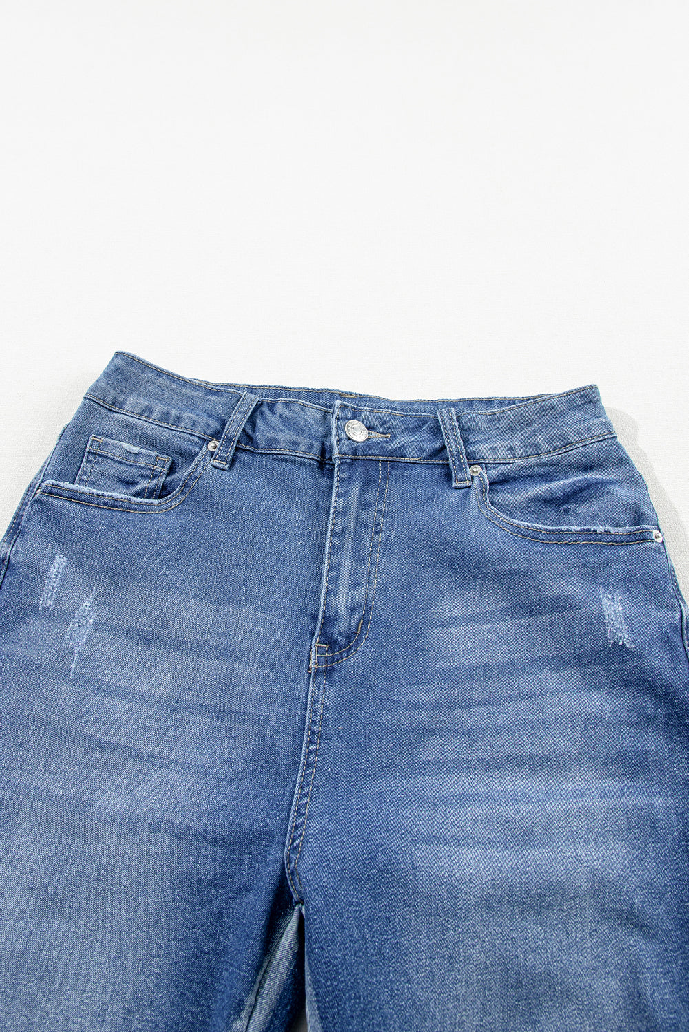 Light Blue Distressed Frayed Ankle Skinny Jeans - Premium Bottoms/Jeans from Ashes 2 Wildflowers Boutique, LLC- Just $35.52! Shop now at Ashes 2 Wildflowers Boutique, LLC