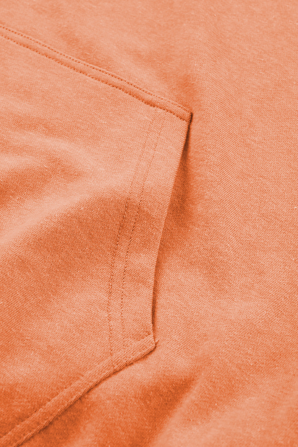 Orange Mineral Wash Kangaroo Pocket Drawstring Pullover Hoodie - Premium Tops from Momma Done Gone Crafty- Just $50.46! Shop now at Momma Done Gone Crafty