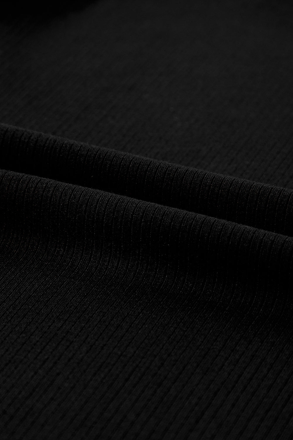 Black Striped Mesh Sleeve Crew Neck Ribbed T Shirt - Premium Tops/Tops & Tees from Momma Done Gone Crafty- Just $22.99! Shop now at Momma Done Gone Crafty