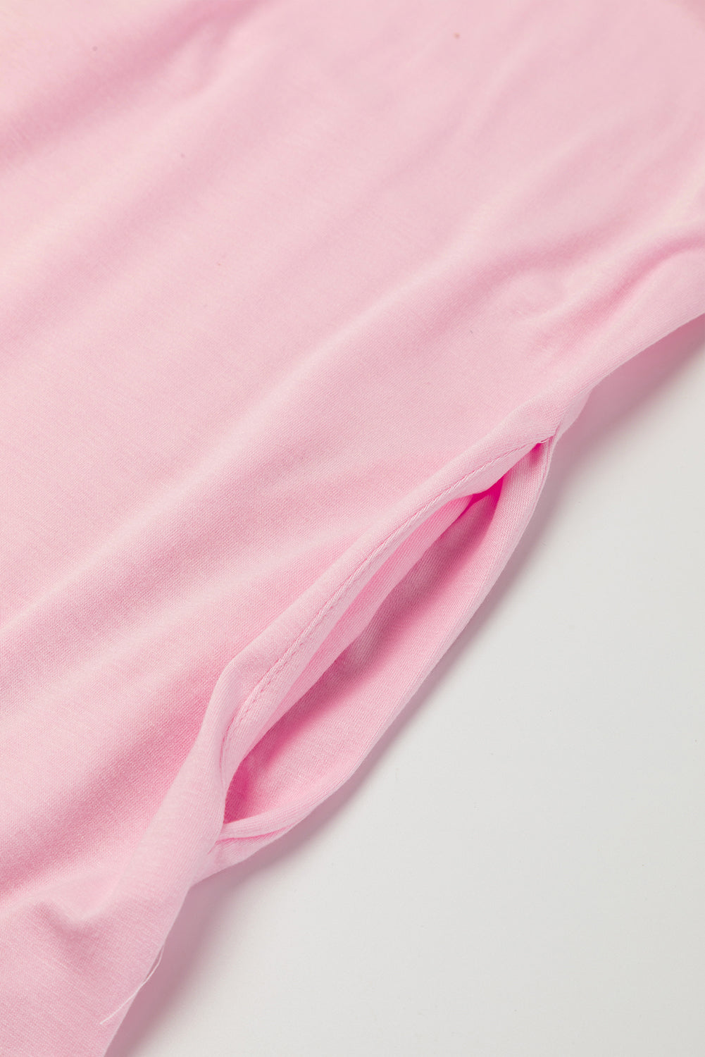 Pink V Neck Hidden Pocket Splits Maxi T-shirt Dress - Premium Dresses/T Shirt Dresses from Ashes 2 Wildflowers Boutique, LLC- Just $20.31! Shop now at Ashes 2 Wildflowers Boutique, LLC
