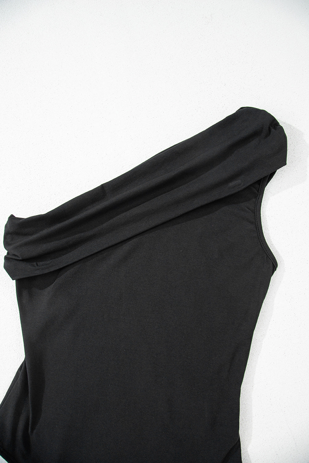 Black Solid Color Pleated One Shoulder Bodysuit - Premium Tops/Bodysuits from Ashes 2 Wildflowers Boutique, LLC- Just $17.35! Shop now at Ashes 2 Wildflowers Boutique, LLC