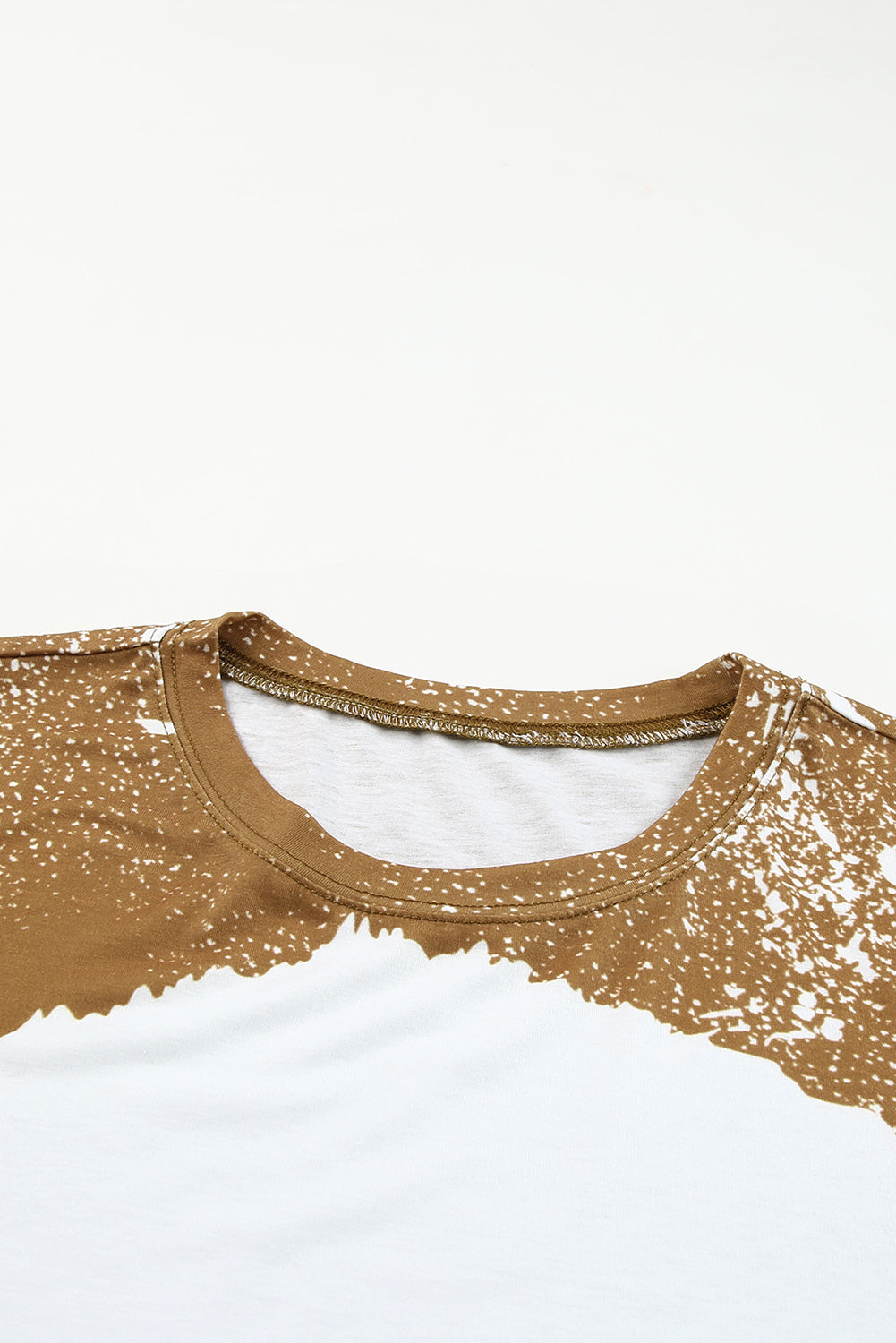 Orange Bleached Blank Crew Neck Short Sleeve Top - Premium Tops from Momma Done Gone Crafty- Just $56.40! Shop now at Momma Done Gone Crafty