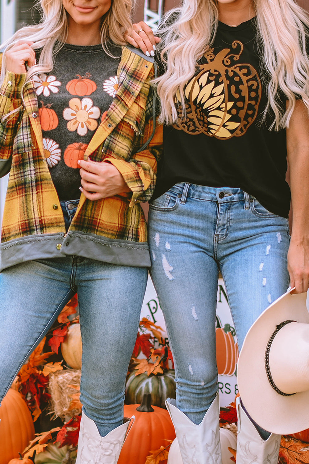 Orange Plaid Patch Hooded Frayed Snap Button Jacket - Premium Outerwear from Momma Done Gone Crafty- Just $52.62! Shop now at Momma Done Gone Crafty