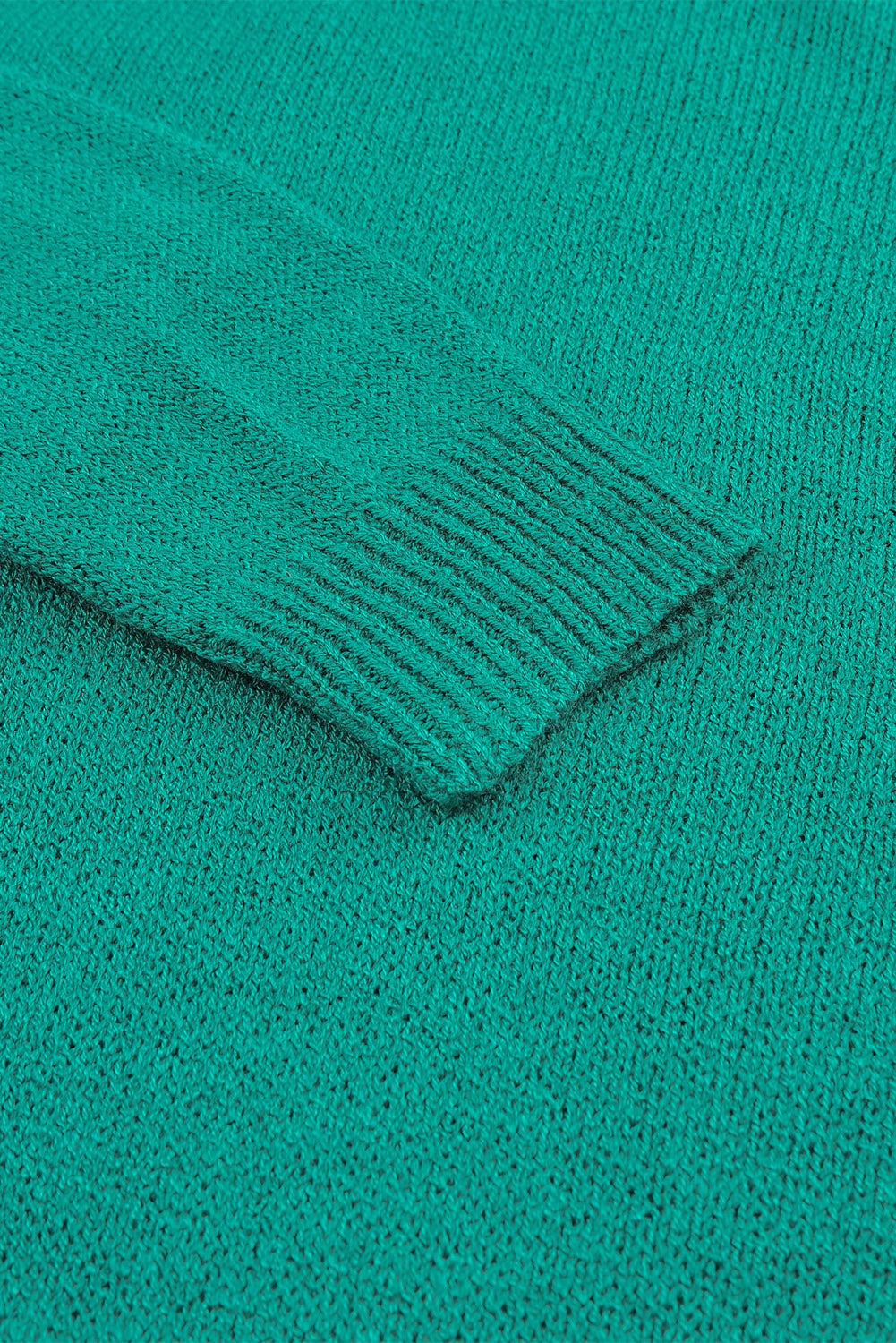 Green Solid Color Off Shoulder Rib Knit Sweater with Pocket - Premium Tops from Momma Done Gone Crafty- Just $40.20! Shop now at Momma Done Gone Crafty