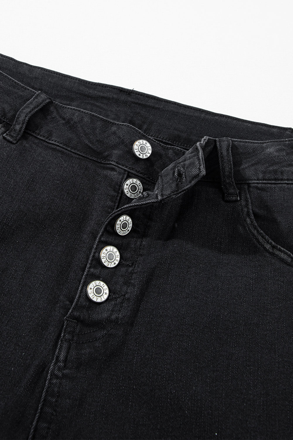 Black High Waist Button Front Flare Jeans - Premium Bottoms/Jeans from Ashes 2 Wildflowers Boutique, LLC- Just $33.84! Shop now at Ashes 2 Wildflowers Boutique, LLC