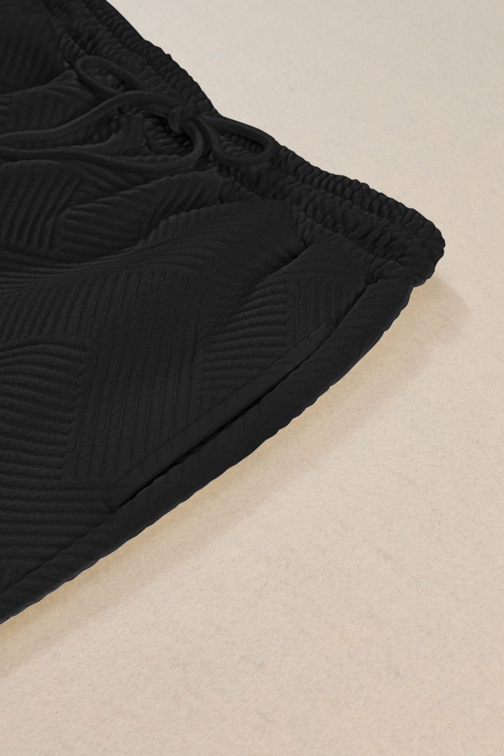 Black Ultra Loose Textured 2pcs Slouchy Outfit - Premium Loungewear from Momma Done Gone Crafty- Just $36.60! Shop now at Momma Done Gone Crafty