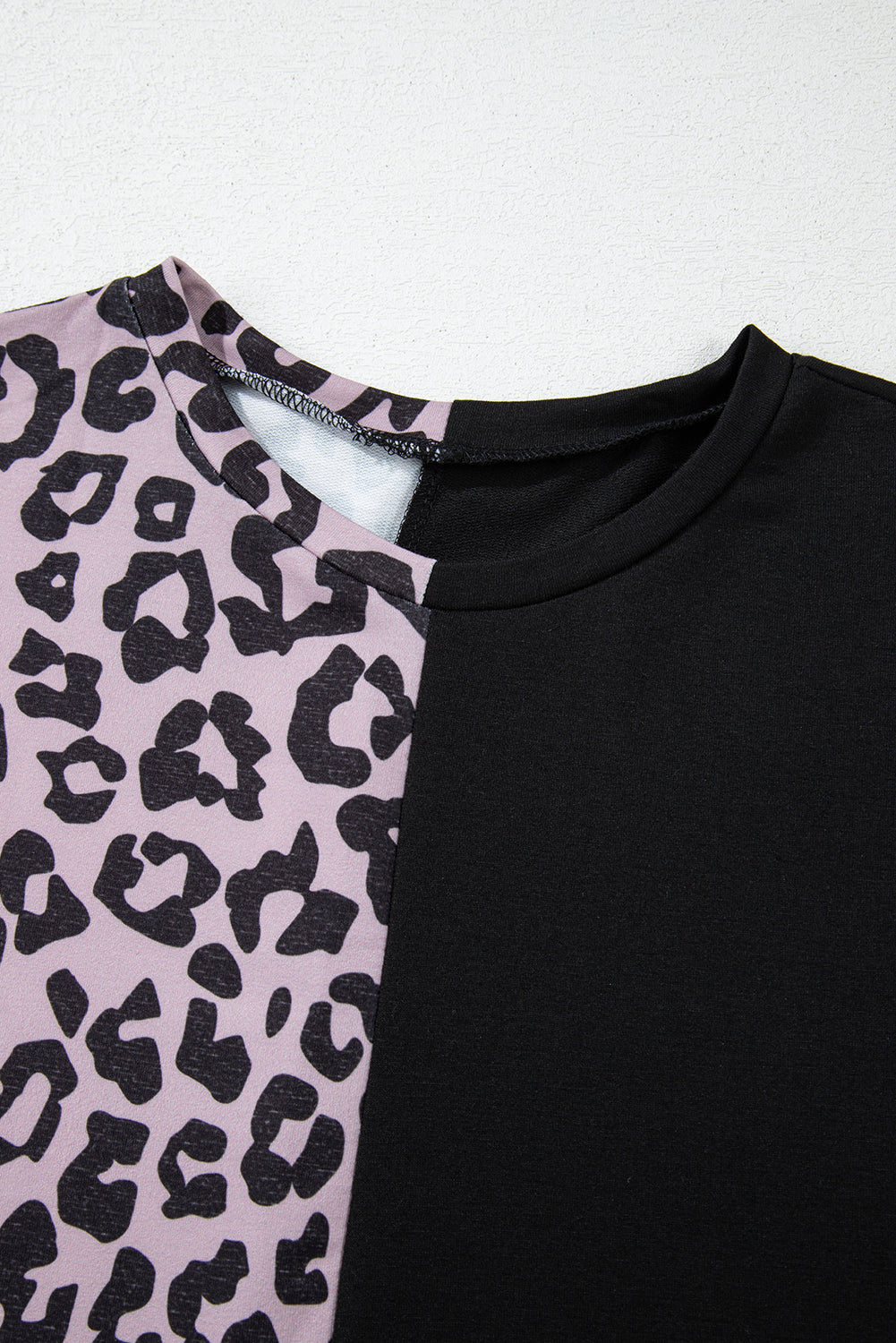 Black Contrast Leopard Long Sleeve Pullover and Joggers Outfit - Premium Loungewear from Momma Done Gone Crafty- Just $56.94! Shop now at Momma Done Gone Crafty