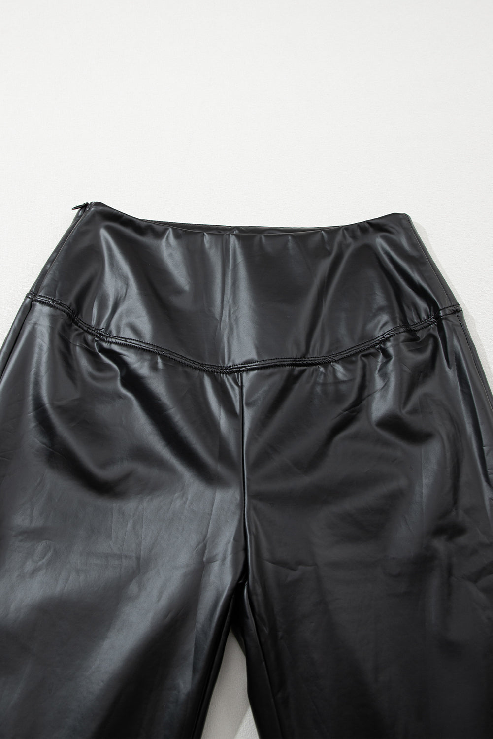 Black Faux Leather Zipped Detail Leggings - Premium Bottoms/Leggings from Ashes 2 Wildflowers Boutique, LLC- Just $27.51! Shop now at Ashes 2 Wildflowers Boutique, LLC