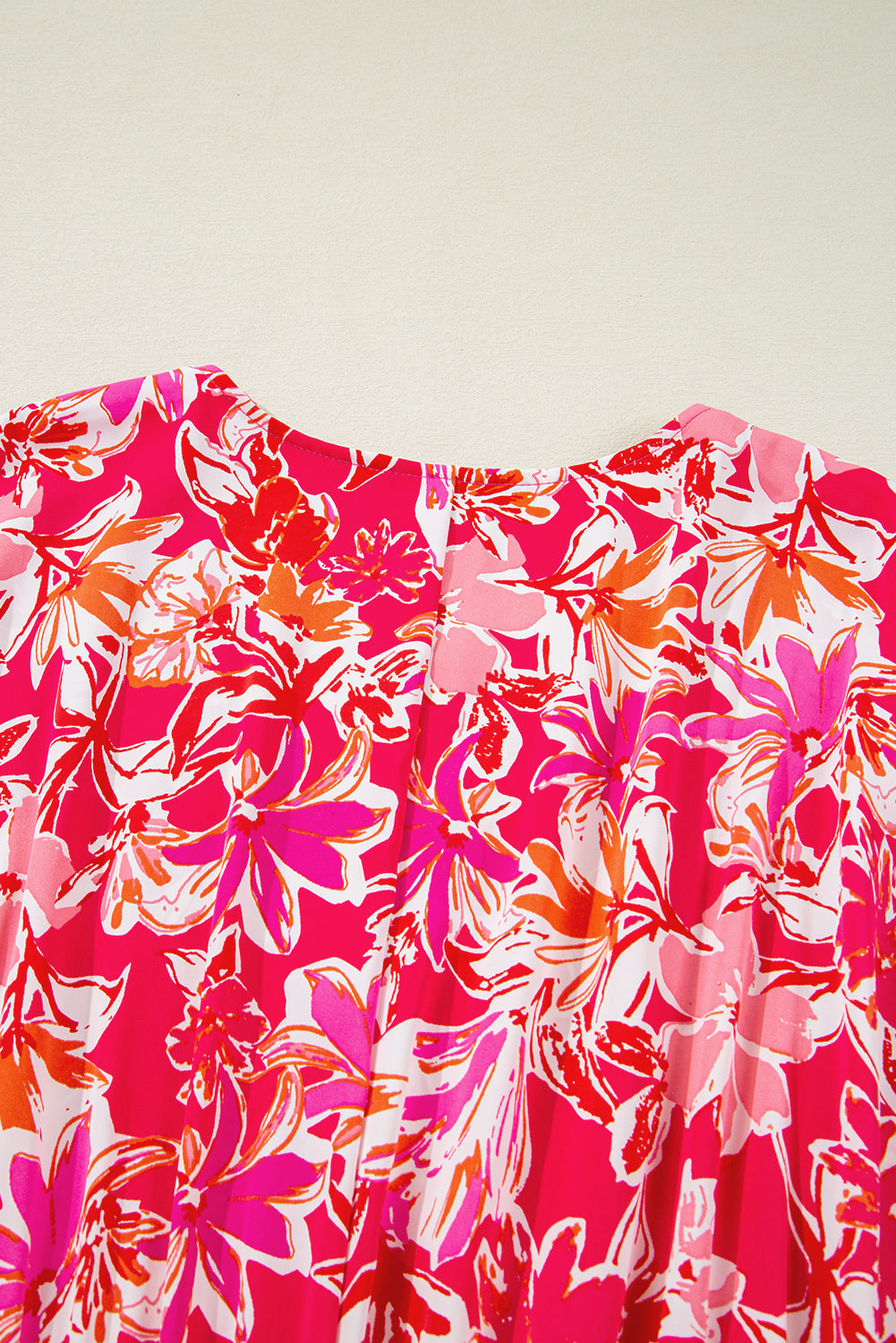Rose Plus Size Floral V Neck Wide Sleeve Maxi Dress - Premium Plus Size/Plus Size Dresses/Plus Size Maxi Dresses from Ashes 2 Wildflowers Boutique, LLC- Just $52.99! Shop now at Ashes 2 Wildflowers Boutique, LLC
