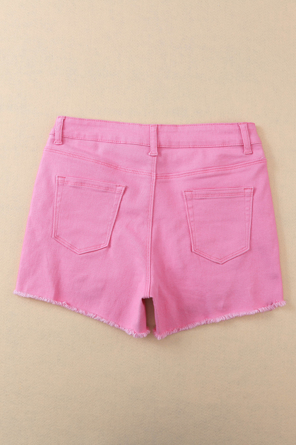 Rose Solid Color Distressed Denim Shorts - Premium Bottoms/Denim Shorts from Ashes 2 Wildflowers Boutique, LLC- Just $24.90! Shop now at Ashes 2 Wildflowers Boutique, LLC