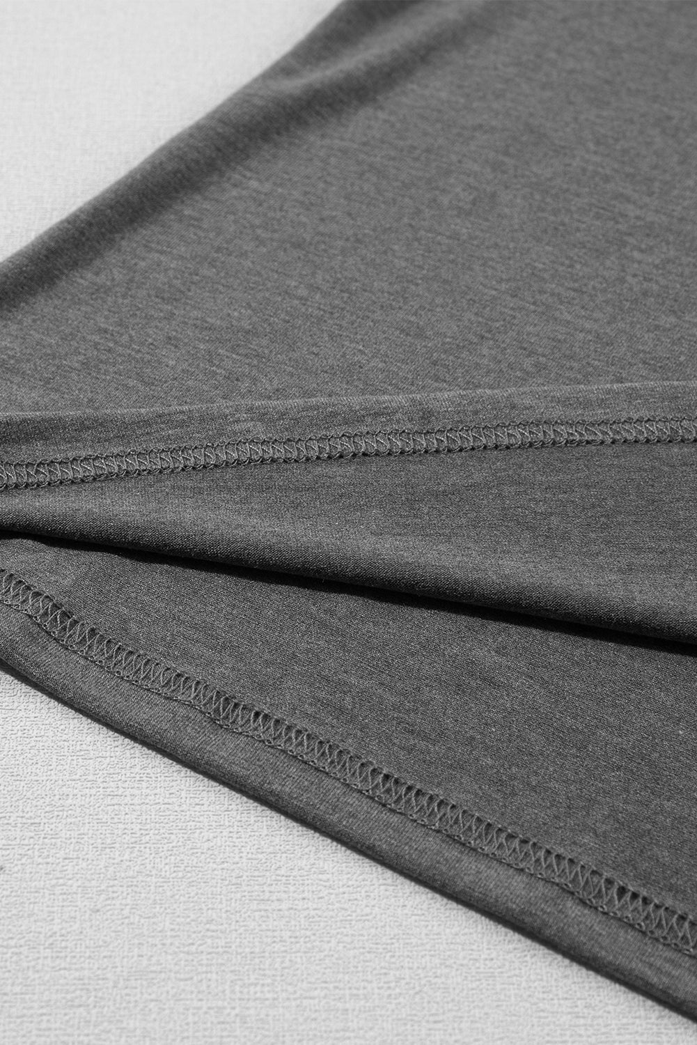 Carbon Grey Fashion Petal Sleeve V Neck T Shirt - Premium Tops/Tops & Tees from Momma Done Gone Crafty- Just $16.99! Shop now at Momma Done Gone Crafty