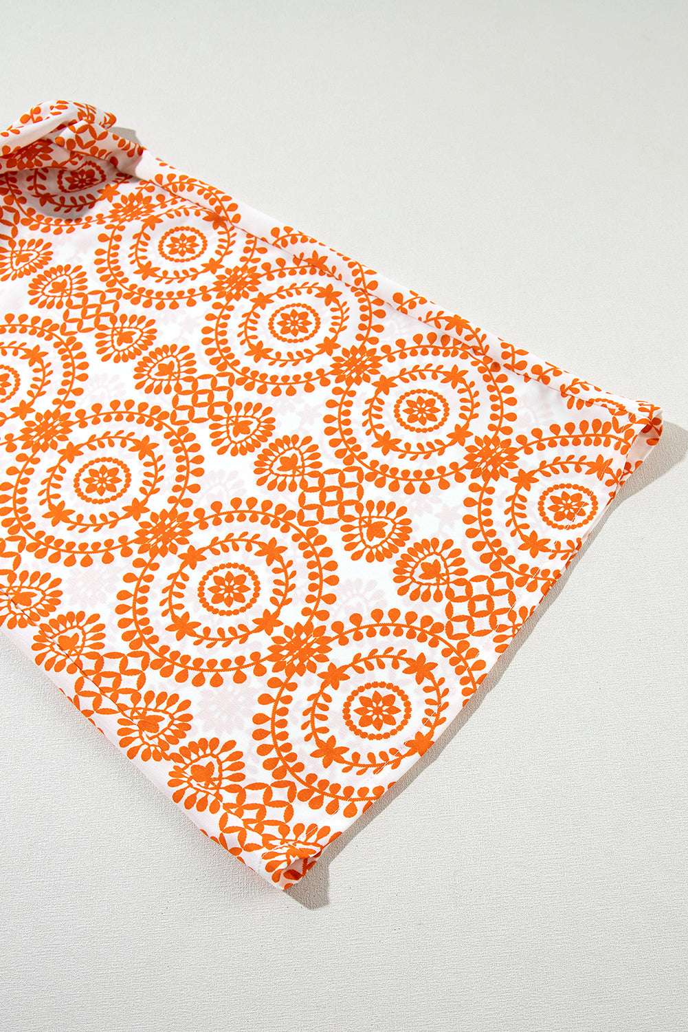 Orange Boho Retro Flower Print Wide Leg Pants - Premium Bottoms/Pants & Culotte from Momma Done Gone Crafty- Just $16.32! Shop now at Momma Done Gone Crafty