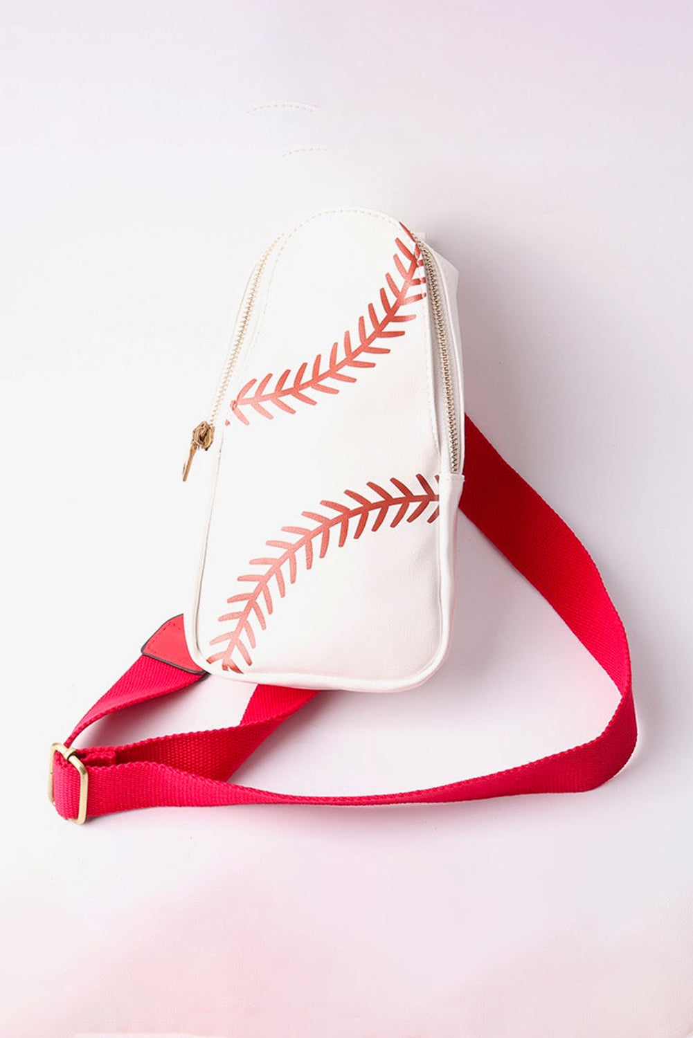 Racing Red Balls Pattern PU Leather Zipped Sling Bag - Premium Shoes & Bags/Crossbody Bags from Momma Done Gone Crafty- Just $49.99! Shop now at Momma Done Gone Crafty