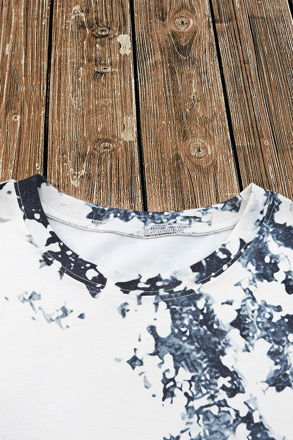 Gray Western Fashion Dyed Bleached T Shirt - Premium Tops from Momma Done Gone Crafty- Just $40.20! Shop now at Momma Done Gone Crafty