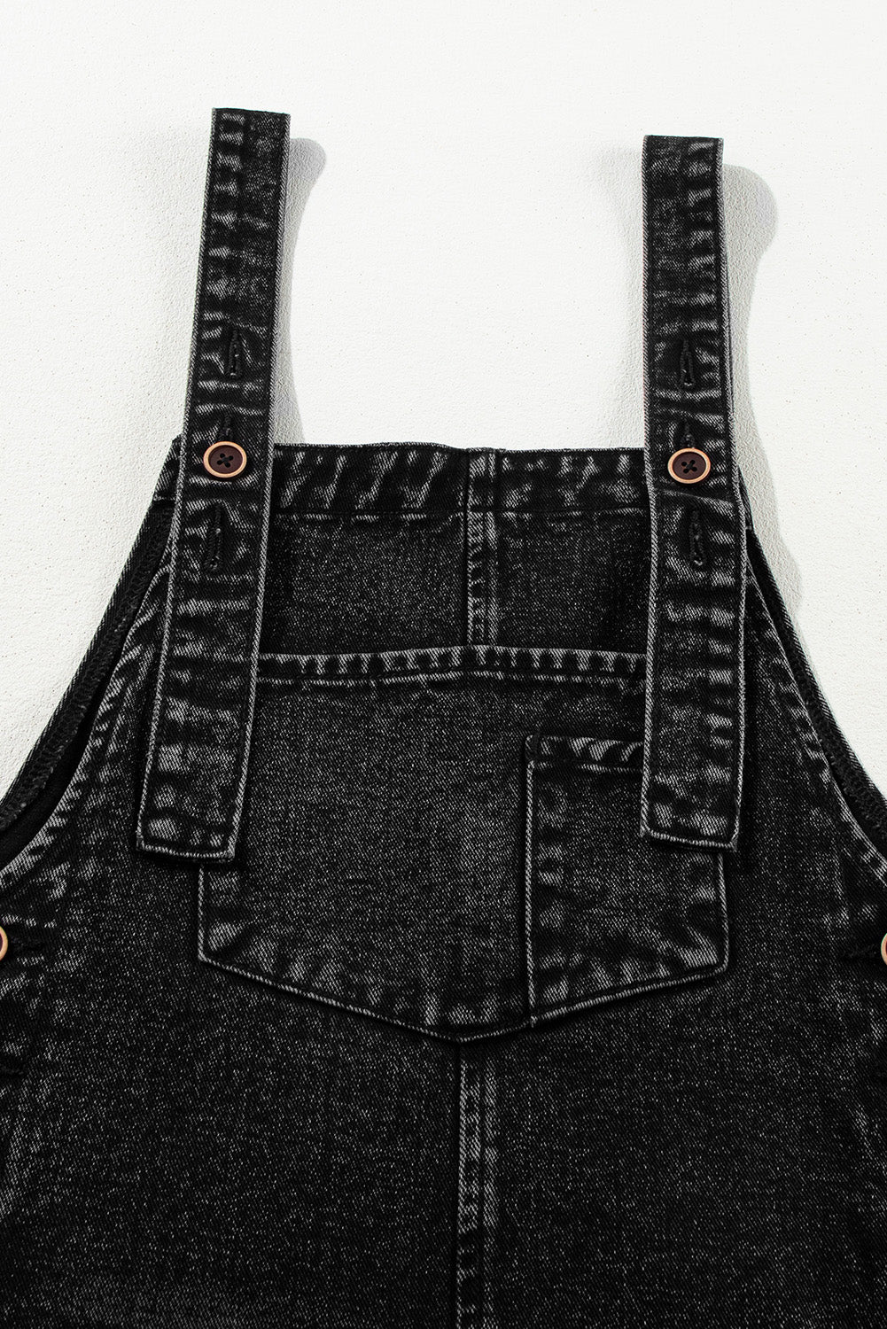 Black Distressed Bib Pocket Wide Leg Denim Overall - Premium Bottoms/Jumpsuits & Rompers from Ashes 2 Wildflowers Boutique, LLC- Just $64.99! Shop now at Ashes 2 Wildflowers Boutique, LLC