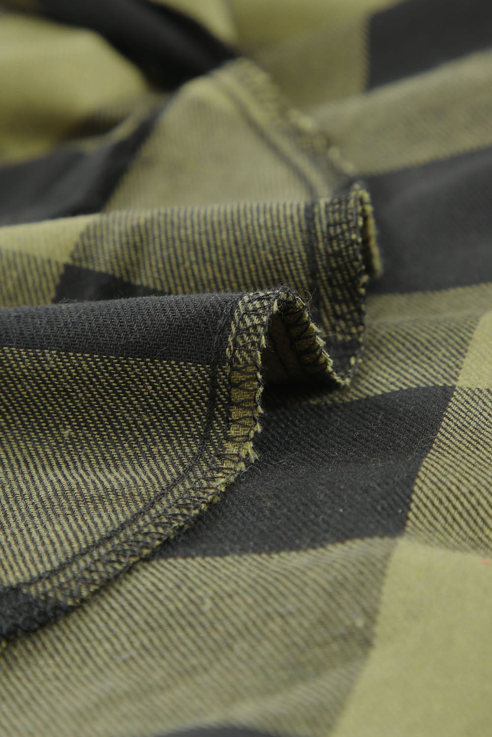 Green Turn-down Collar Plaid Shirt Coat - Premium Outerwear from Momma Done Gone Crafty- Just $28.00! Shop now at Momma Done Gone Crafty