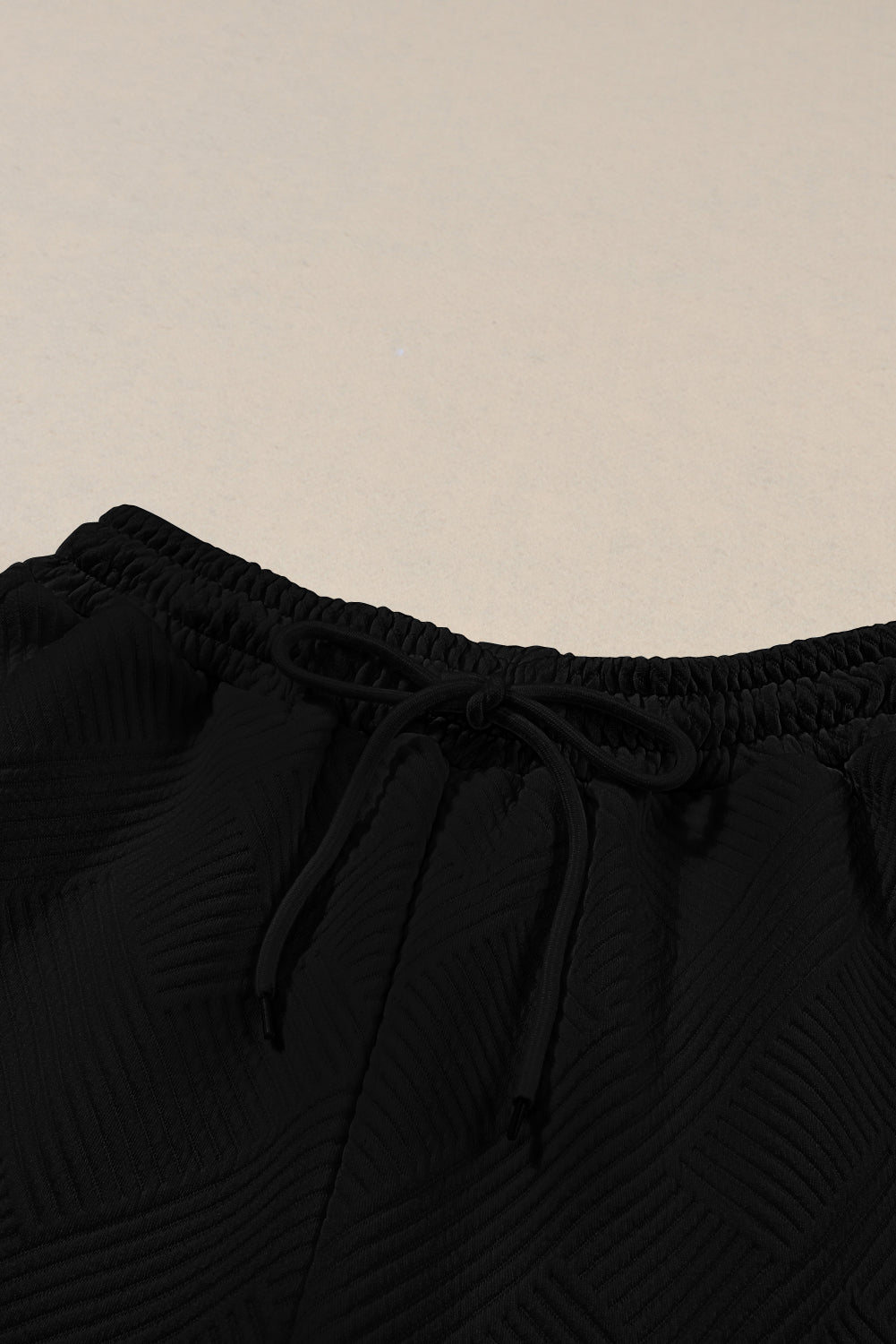 Black Ultra Loose Textured 2pcs Slouchy Outfit - Premium Loungewear from Momma Done Gone Crafty- Just $36.60! Shop now at Momma Done Gone Crafty