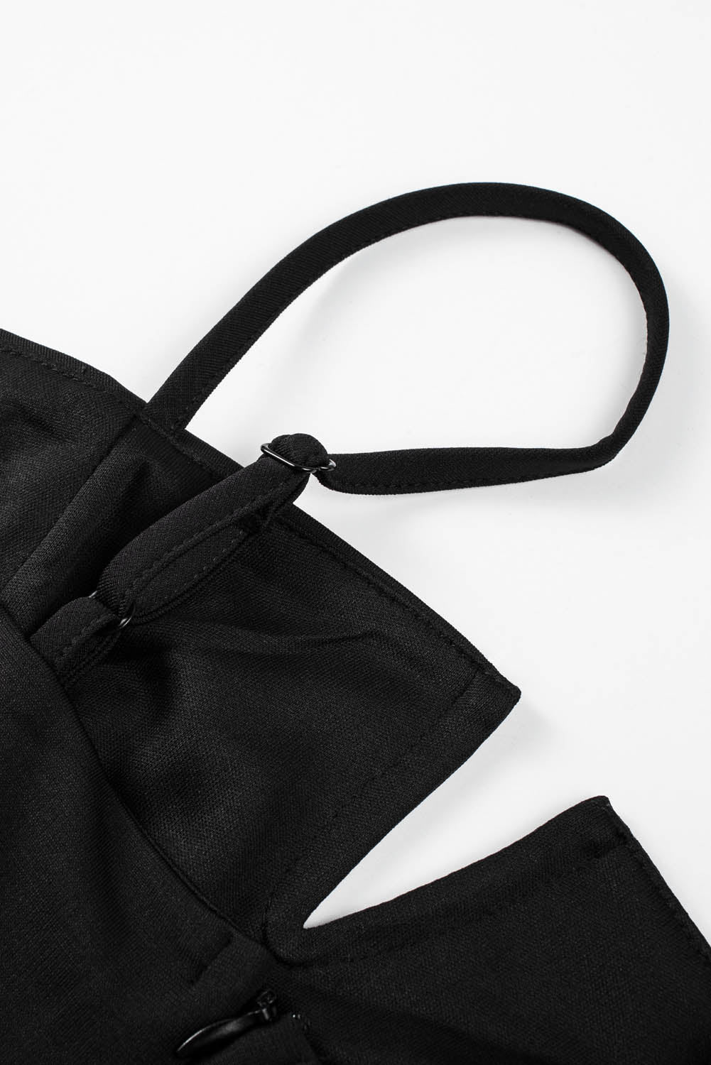 Black Spaghetti Straps Slit Leg Jumpsuit with Pockets - Premium Bottoms from Momma Done Gone Crafty- Just $47.94! Shop now at Momma Done Gone Crafty