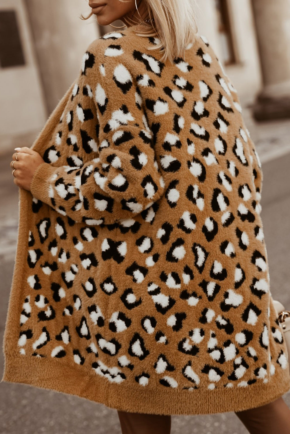 Brown Leopard Print Fur Cardigan - Premium Tops from Momma Done Gone Crafty- Just $45.60! Shop now at Momma Done Gone Crafty